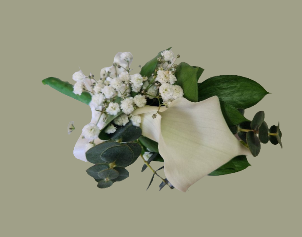 Fresh Calla Lily Buttonhole