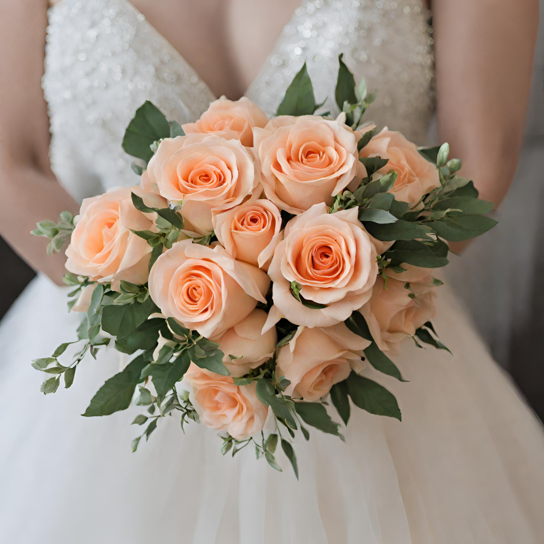 Peach Bridesmaid Bouquet