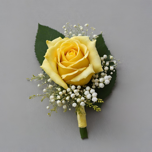 Yellow Rose Buttonhole