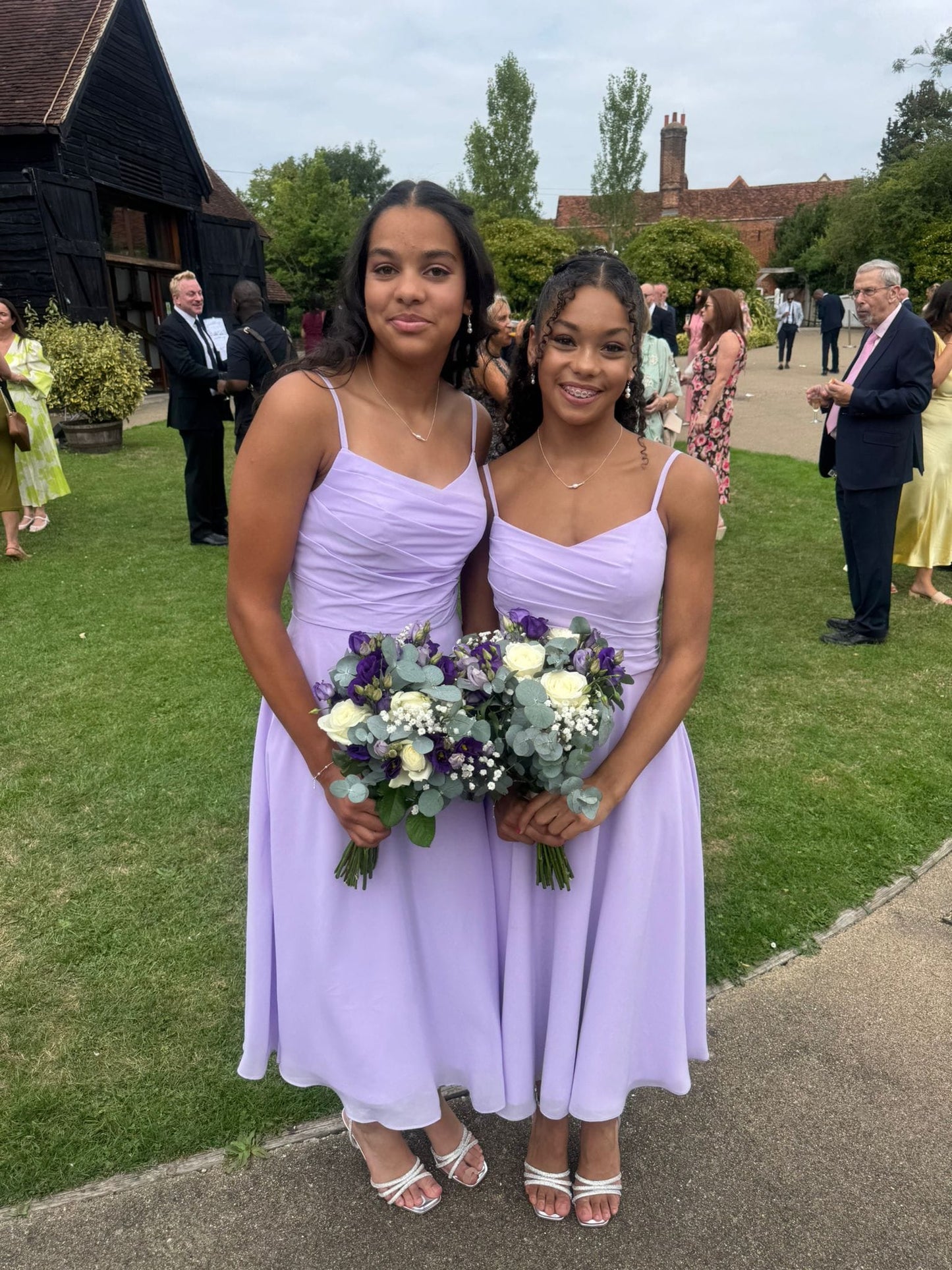 Purple and White Wedding Bouquet