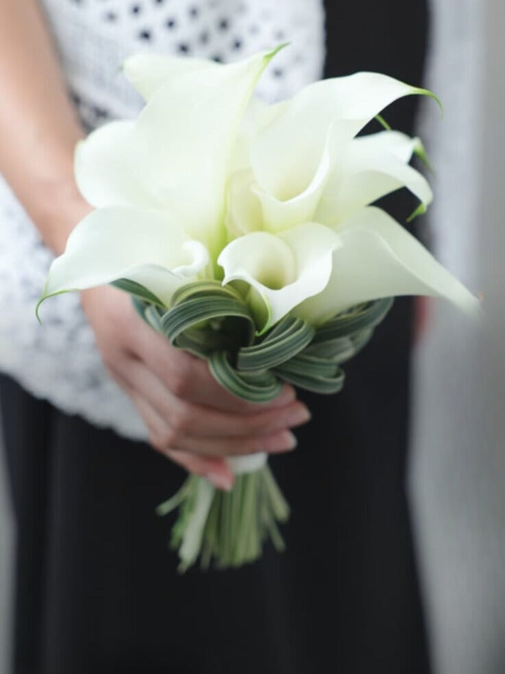 white lily bridesmaid bouquets Calla Lily Bridesmaid Bouquet – Lucie Bees Online Florist