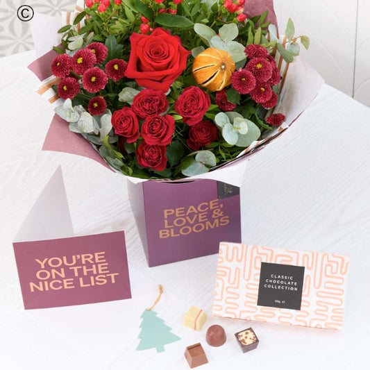 Christmas Classic Gift with Card and Chocolates