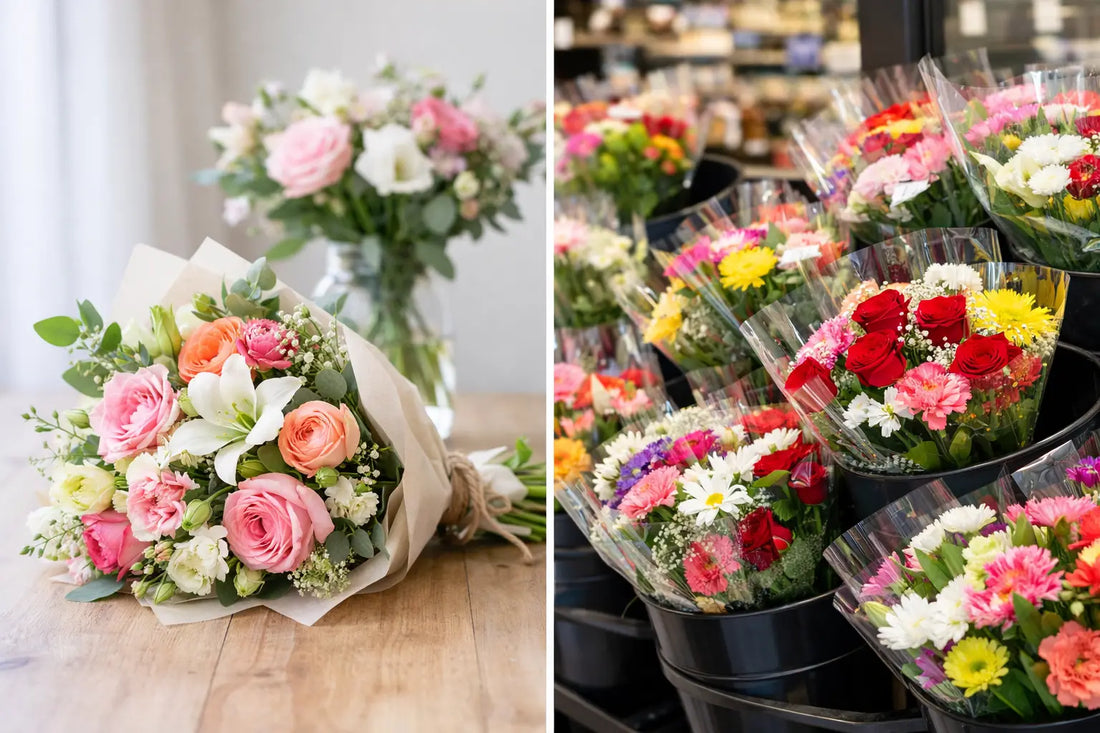 Fresh Bouquets vs Supermarket Flowers