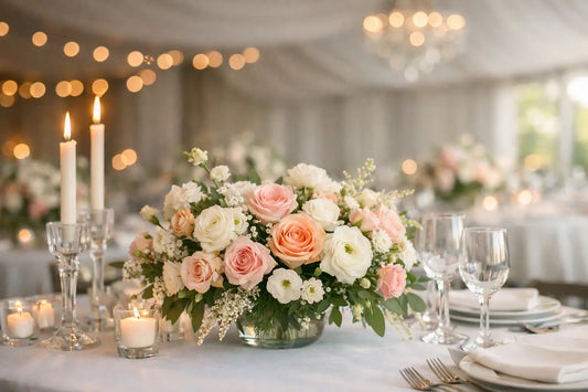 A Guide to Wedding Table Flowers That Feel Right