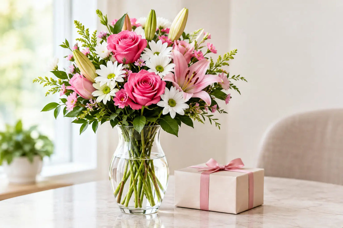 Flowers With Vase Gift: A Thoughtful Choice
