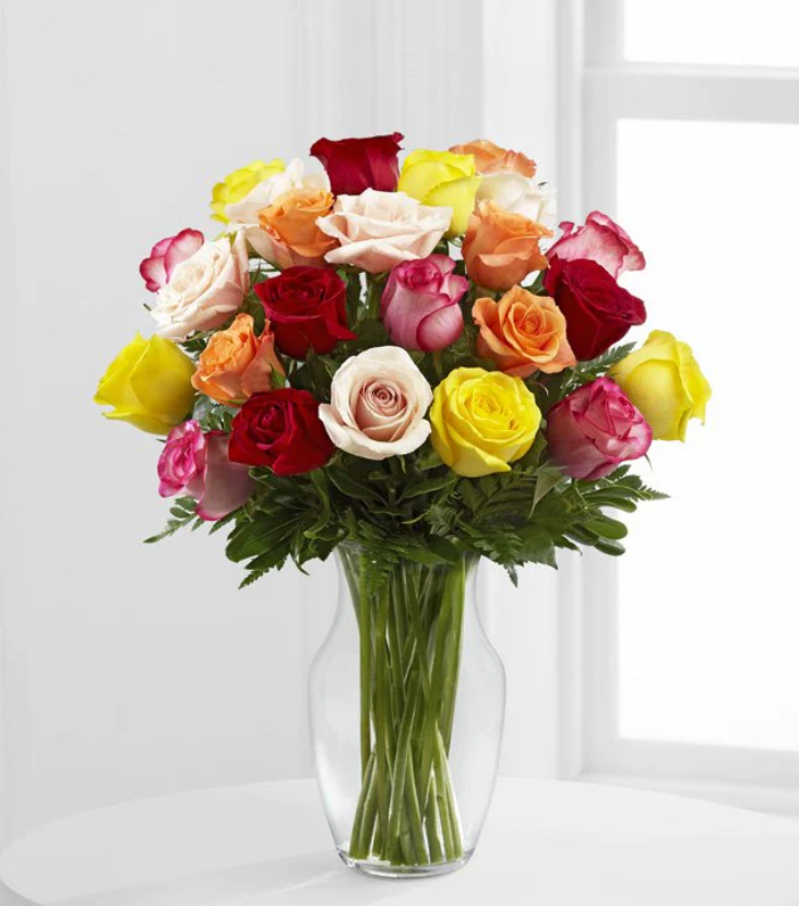 Mixed Bright Roses