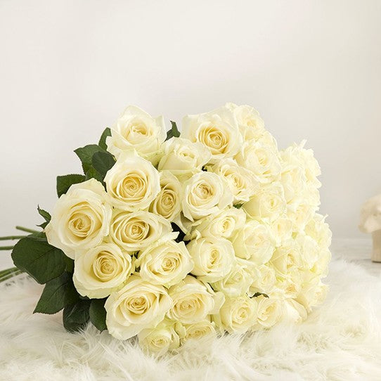 Large White Roses