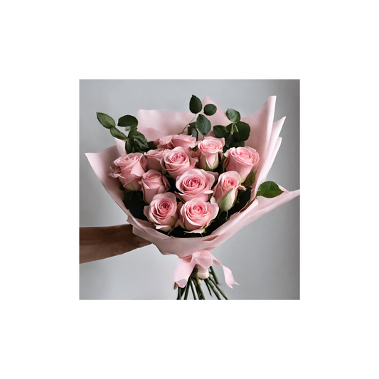 classic pink roses for my wife or girlfriend. Valentines bouquet with love