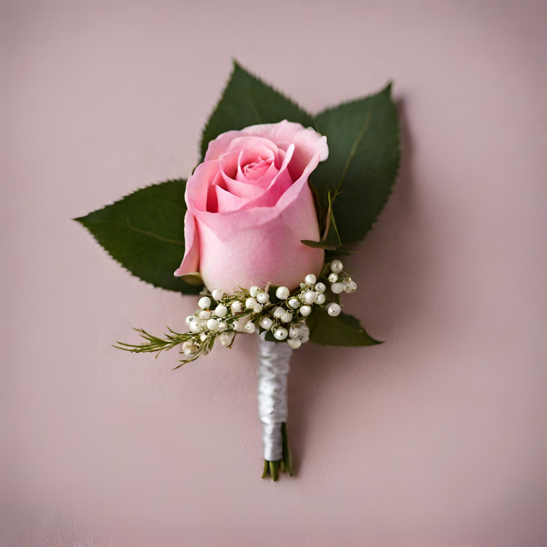 wedding flowers near me. Buttonhole for groom, father of bride