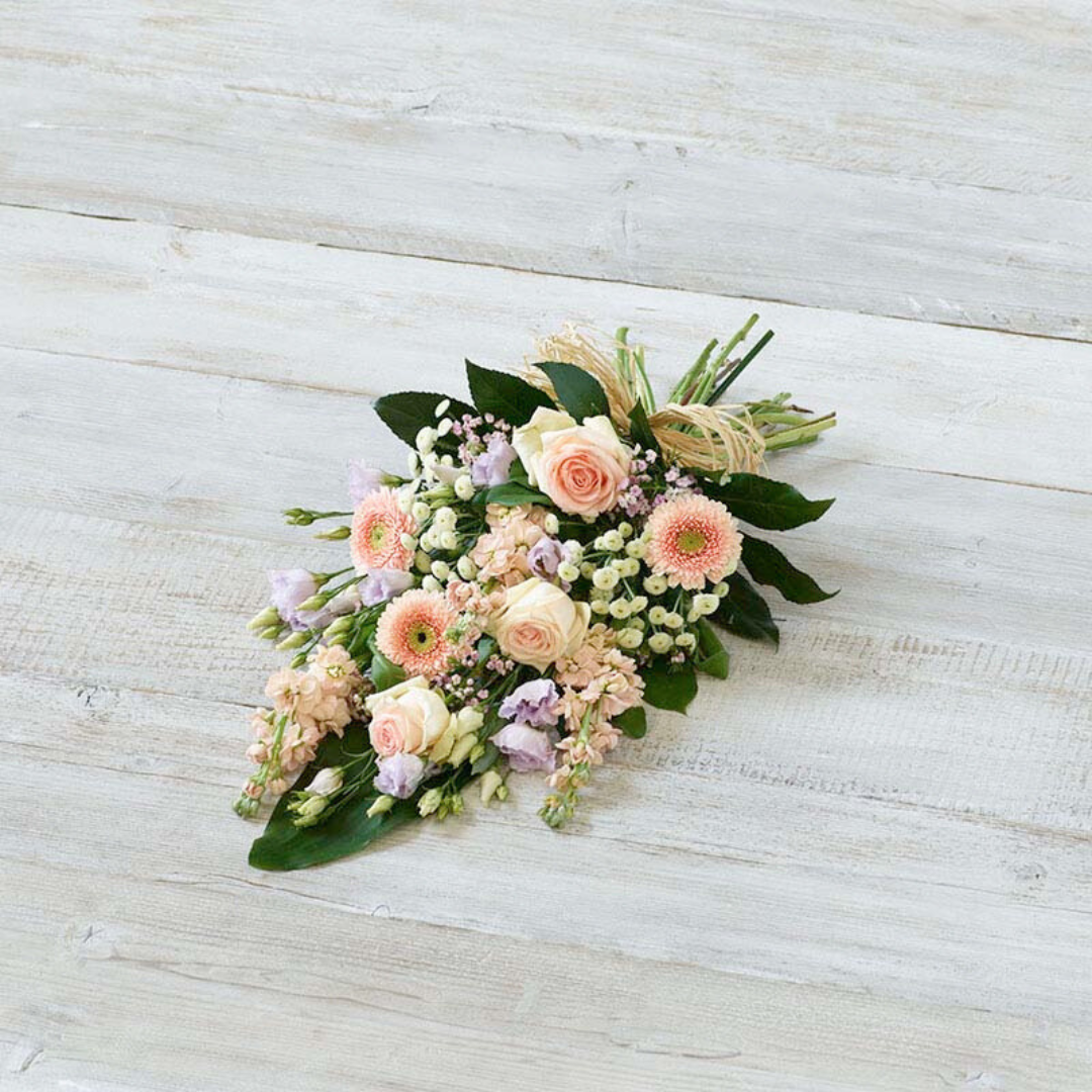 pastel colours sympathy bouquet