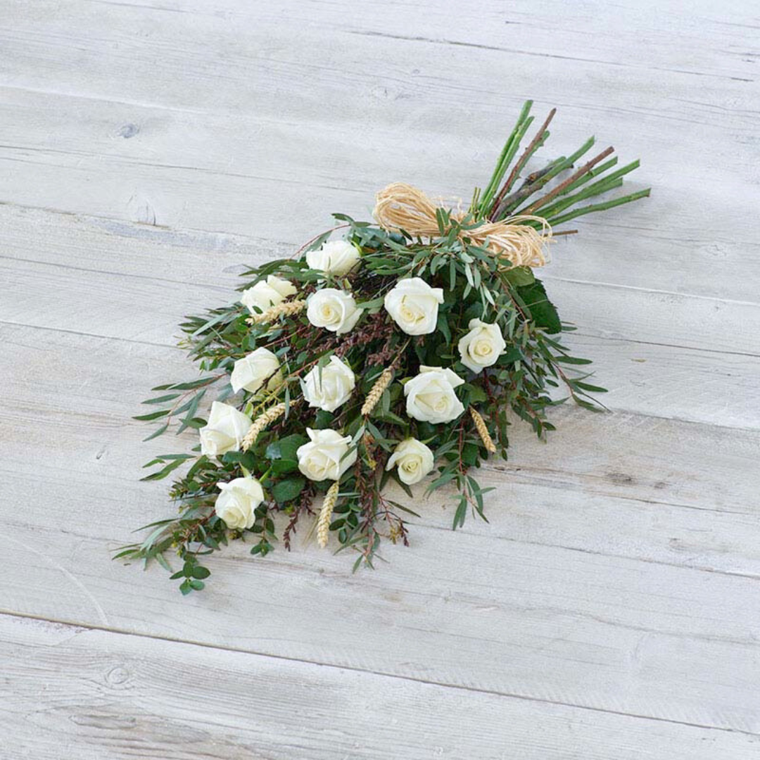 White sympathy bouquet