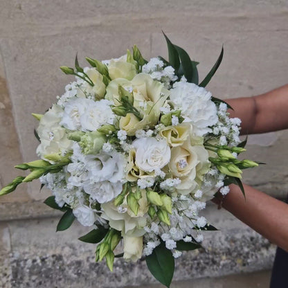 Pure White Wedding Bouquet